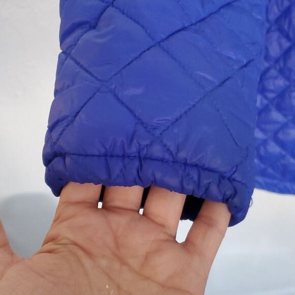 Torrid Cobalt Blue Diamond Quilted Puffer Jacket Size 2 - Picture 6 of 12